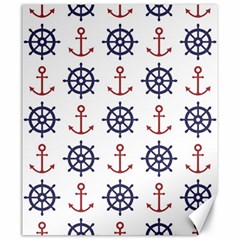 Nautical-seamless-pattern Canvas 20  X 24  by Jancukart