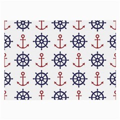 Nautical-seamless-pattern Large Glasses Cloth (2 Sides)