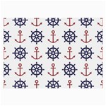 Nautical-seamless-pattern Large Glasses Cloth (2 Sides) Front