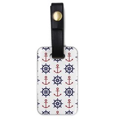 Nautical-seamless-pattern Luggage Tag (one Side)