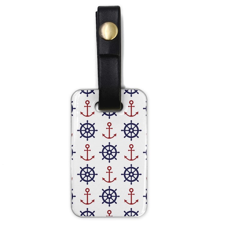 Nautical-seamless-pattern Luggage Tag (one side)