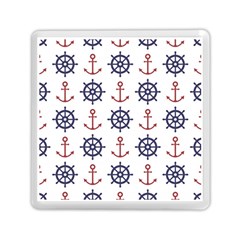 Nautical-seamless-pattern Memory Card Reader (square) by Jancukart