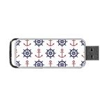 Nautical-seamless-pattern Portable USB Flash (Two Sides) Front