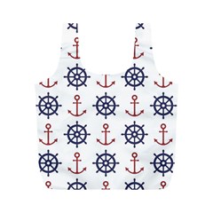 Nautical-seamless-pattern Full Print Recycle Bag (m)