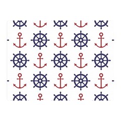 Nautical-seamless-pattern Double Sided Flano Blanket (mini) 