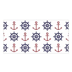 Nautical-seamless-pattern Satin Shawl 45  X 80 