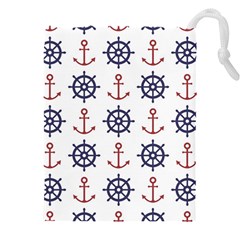 Nautical-seamless-pattern Drawstring Pouch (4xl)