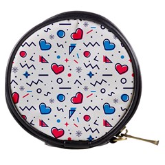 Hearts-seamless-pattern-memphis-style Mini Makeup Bag