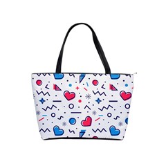 Hearts-seamless-pattern-memphis-style Classic Shoulder Handbag