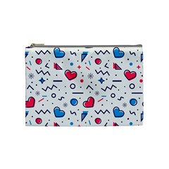 Hearts-seamless-pattern-memphis-style Cosmetic Bag (medium)