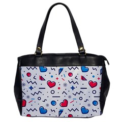 Hearts-seamless-pattern-memphis-style Oversize Office Handbag