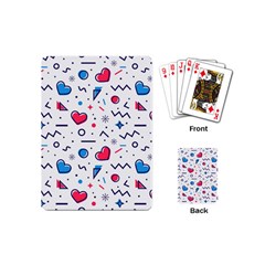 Hearts-seamless-pattern-memphis-style Playing Cards Single Design (mini)