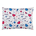 Hearts-seamless-pattern-memphis-style Pillow Case (Two Sides) Front