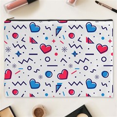 Hearts-seamless-pattern-memphis-style Cosmetic Bag (xxxl)