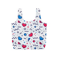 Hearts-seamless-pattern-memphis-style Full Print Recycle Bag (s)