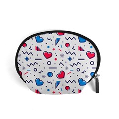 Hearts-seamless-pattern-memphis-style Accessory Pouch (small)