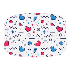 Hearts-seamless-pattern-memphis-style Mini Square Pill Box by Jancukart