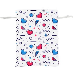 Hearts-seamless-pattern-memphis-style  Lightweight Drawstring Pouch (xl) by Jancukart