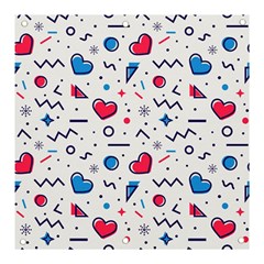 Hearts-seamless-pattern-memphis-style Banner And Sign 3  X 3 