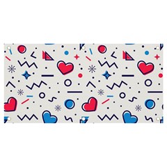 Hearts-seamless-pattern-memphis-style Banner And Sign 4  X 2 