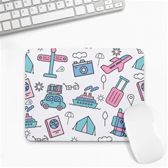 Transportation Seamless Pattern Small Mousepad