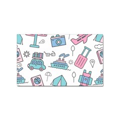 Transportation Seamless Pattern Sticker Rectangular (10 Pack)