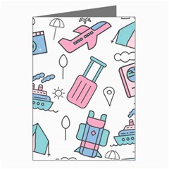 Transportation Seamless Pattern Greeting Card