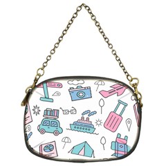 Transportation Seamless Pattern Chain Purse (one Side)