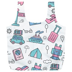 Transportation Seamless Pattern Full Print Recycle Bag (xl)