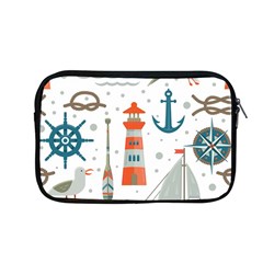 Nautical-elements-pattern-background Apple Macbook Pro 13  Zipper Case