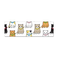 Cat-kitten-seamless-pattern Sticker (bumper) by Jancukart