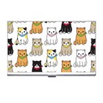 Cat-kitten-seamless-pattern Business Card Holder Front