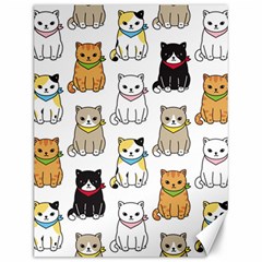 Cat-kitten-seamless-pattern Canvas 12  X 16 