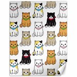 Cat-kitten-seamless-pattern Canvas 18  x 24  17.8 x23.08  Canvas - 1