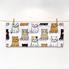 Cat-kitten-seamless-pattern Hand Towel