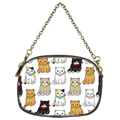 Cat-kitten-seamless-pattern Chain Purse (one Side)