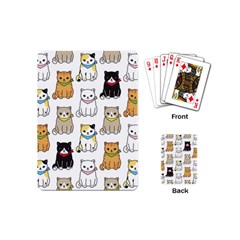 Cat-kitten-seamless-pattern Playing Cards Single Design (mini)