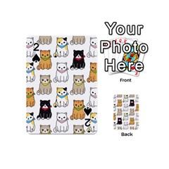 Cat-kitten-seamless-pattern Playing Cards 54 Designs (mini)