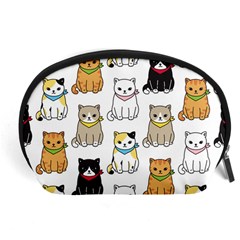 Cat-kitten-seamless-pattern Accessory Pouch (large)