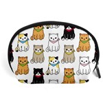 Cat-kitten-seamless-pattern Accessory Pouch (Large) Front