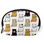 Cat-kitten-seamless-pattern Accessory Pouch (Large) Back