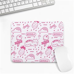 Cute-girly-seamless-pattern Small Mousepad by Jancukart