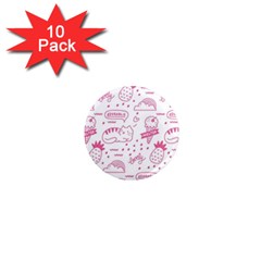 Cute-girly-seamless-pattern 1  Mini Magnet (10 Pack) 