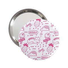 Cute-girly-seamless-pattern 2 25  Handbag Mirrors