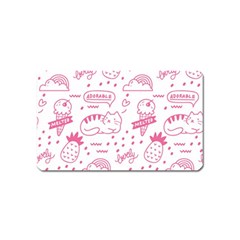 Cute-girly-seamless-pattern Magnet (name Card) by Jancukart