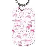 Cute-girly-seamless-pattern Dog Tag (Two Sides) Front