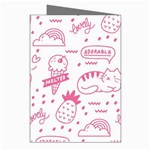 Cute-girly-seamless-pattern Greeting Cards (Pkg of 8) Right