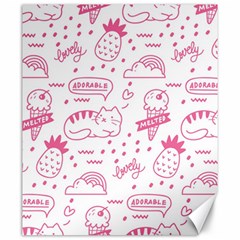 Cute-girly-seamless-pattern Canvas 20  X 24 