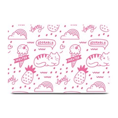 Cute-girly-seamless-pattern Plate Mats