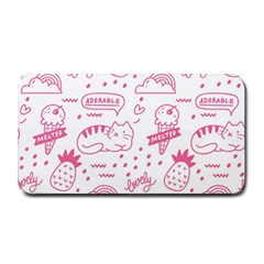 Cute-girly-seamless-pattern Medium Bar Mat